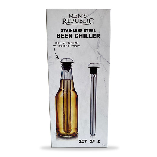 BEER / GLASS DRINK BOTTLES CHILLERS - SET OF 2